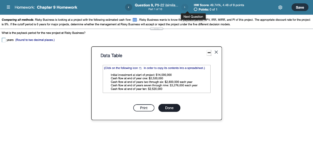please answer all parts you can Homework: Chapter 9 Homework Question 9,