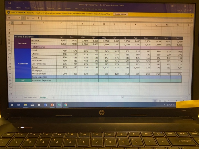 G H 13 Jan 3,450 1,800 Feb 3,450 2,000 Mar 3,450 2,900