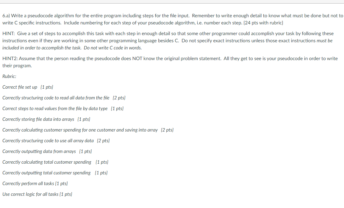 for a business owner who wants you to write a program to