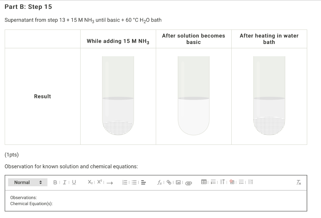 2 + 1 M Na s Result (1.5pts) Observation for known solution