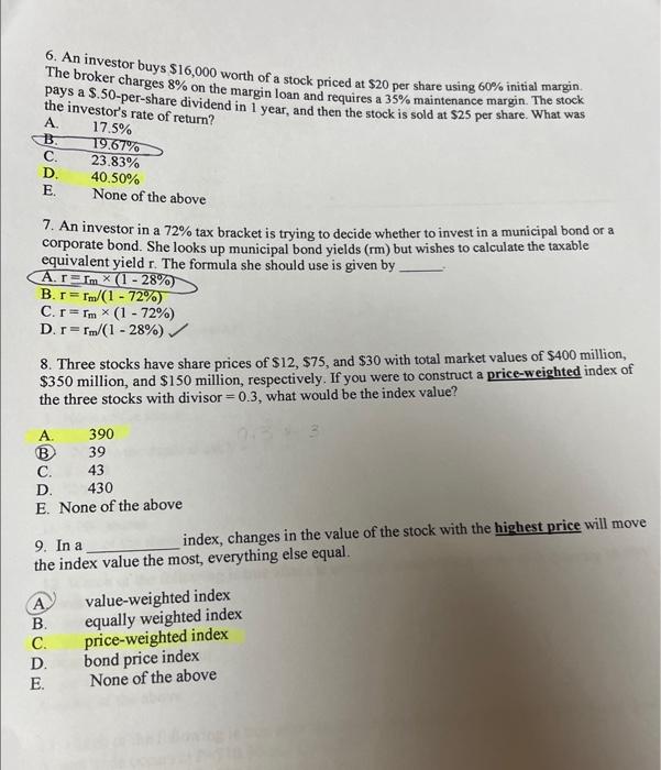 have the price of A. $12.5 B. $10.0 C. $60.0 (D) $62.5