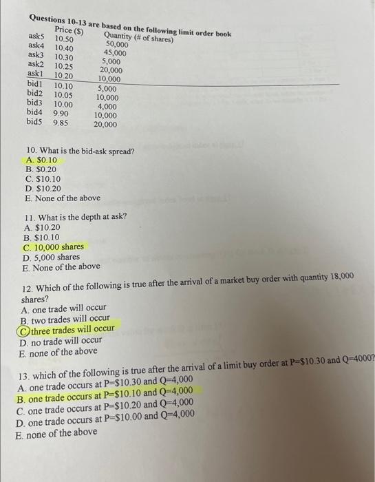 E. None of the above 3. You short-sell 100 shares of Tuckerton
