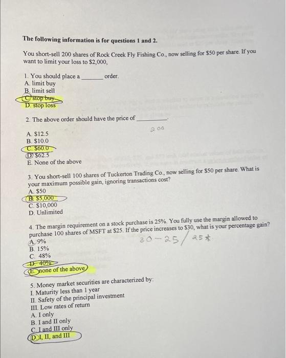 Trading Co., now selling for $50 per share. What is your maximum