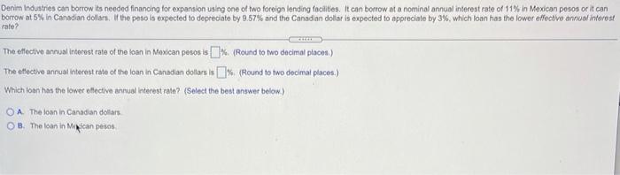 of two foreign lending facilities. It can borrow at a nominal annual