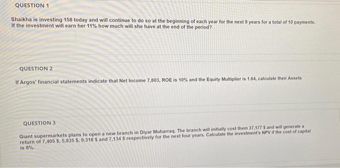 Please I need a solution to all the questions please QUESTION 1