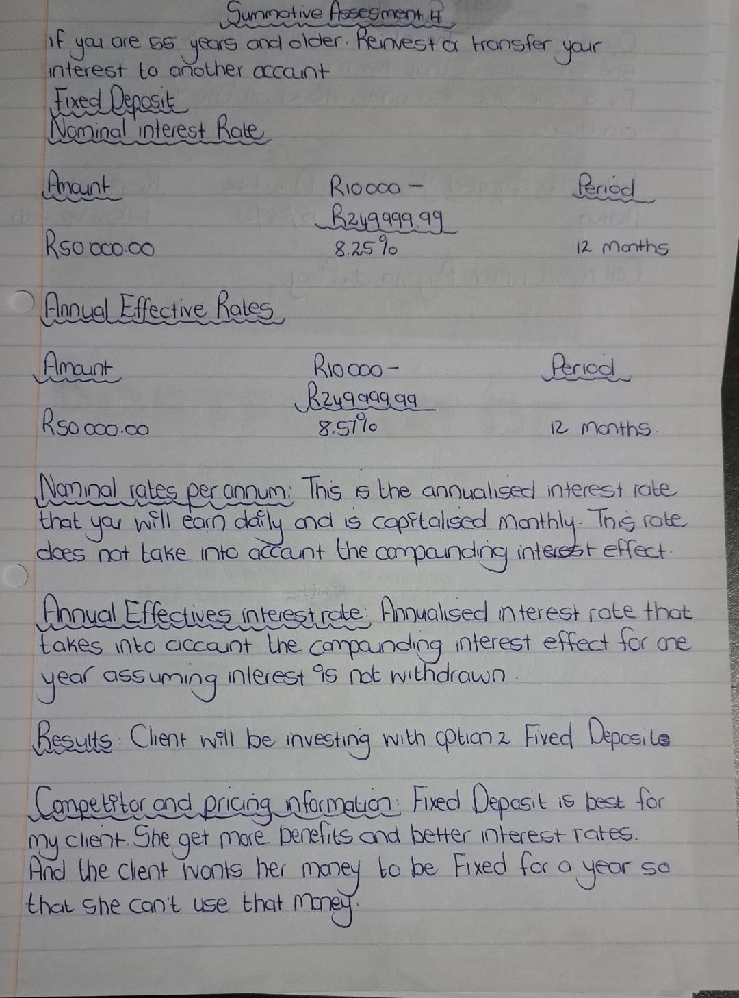 Business wonts to invest R50 coo for at least a year to