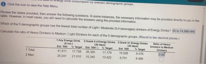 tell me what columesumbers to calculate to understand. thanks Which of the