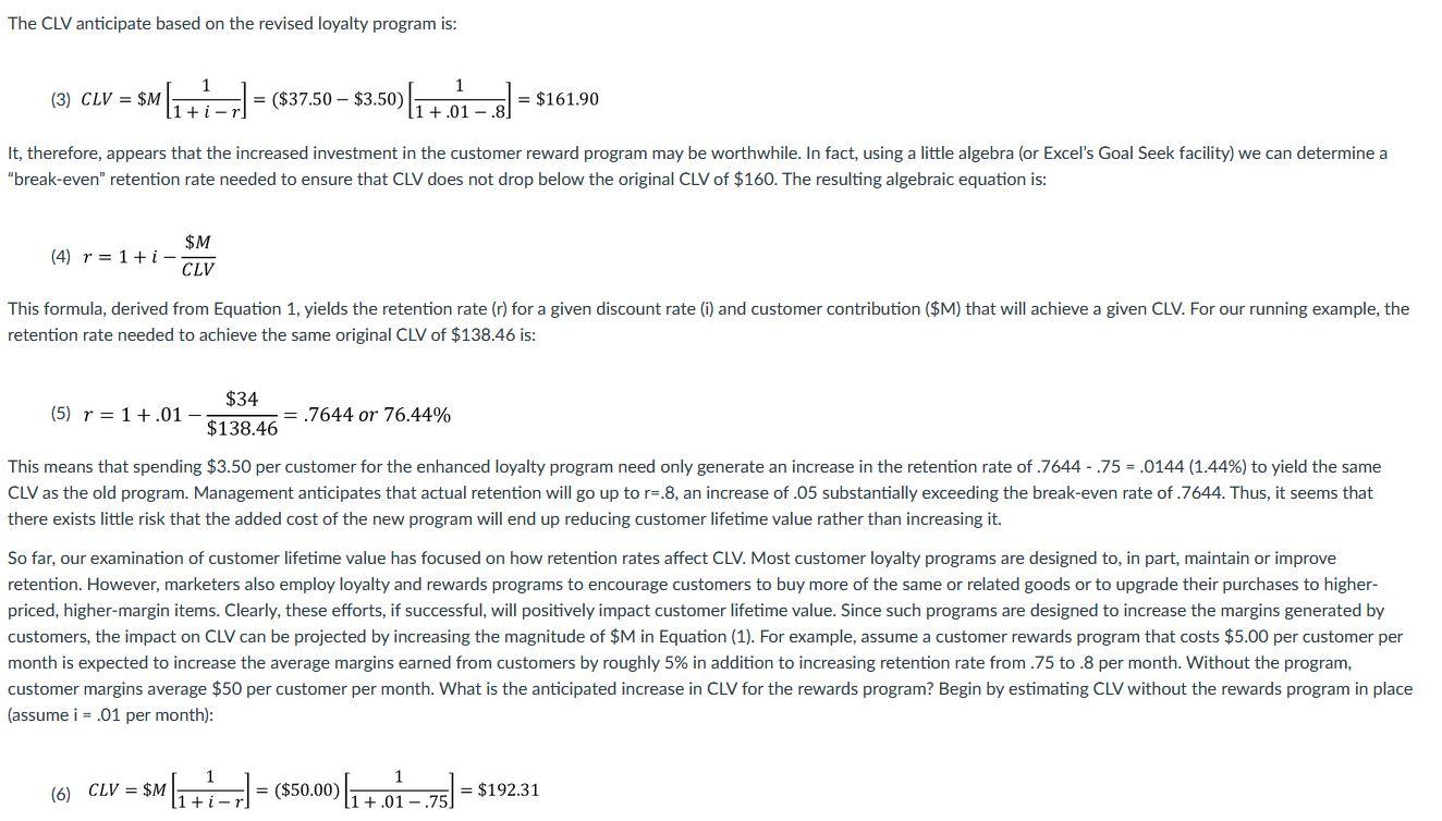 relationship between customer satisfaction and repeat sales is Customer Lifetime Value (CLV),