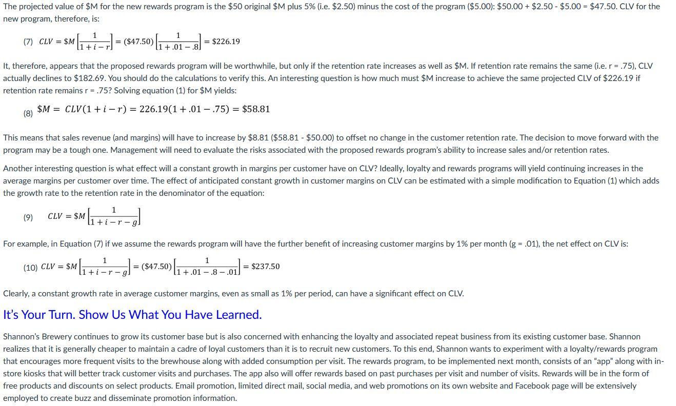 the present value of the stream of lifetime purchases made by repeat