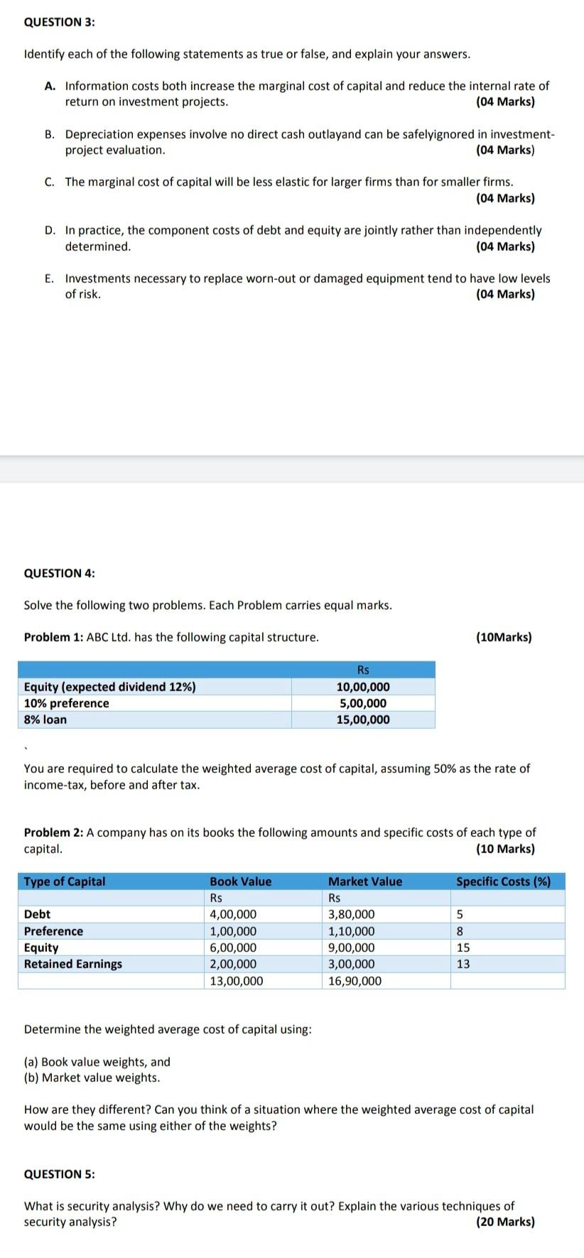 please answer these 3 questions mentioned in this photo QUESTION 3: