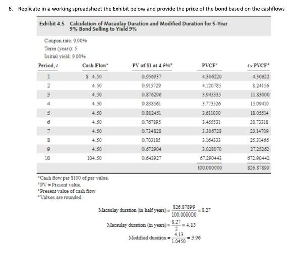  Please show all work and formulas in excel please don't use