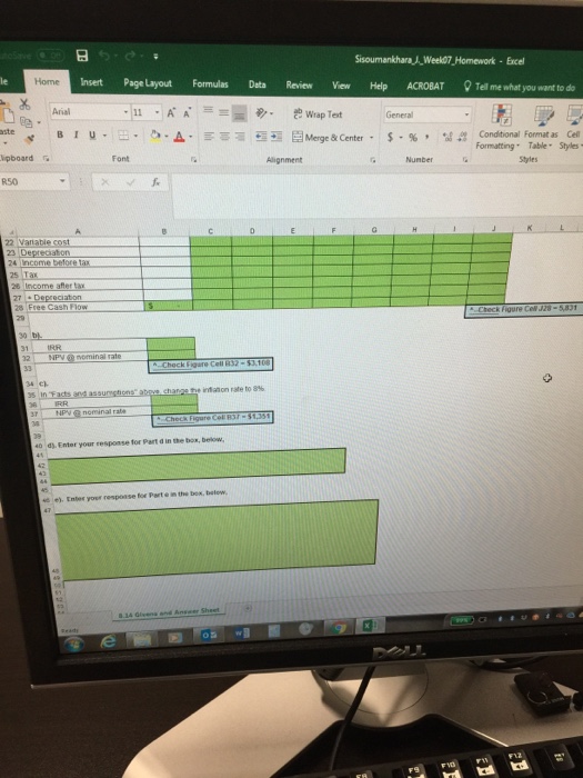 me Sisoumankhara J.,Week07 Homework - Exc Home Arial Paste Clipboard r R50