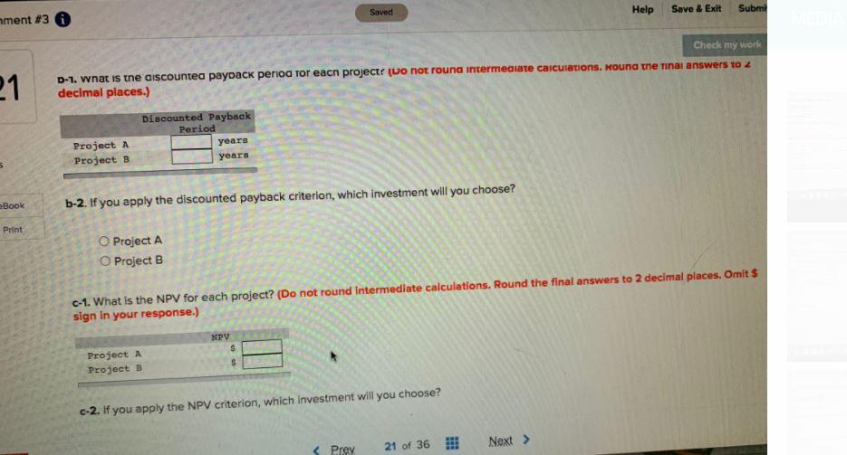 21 Year 0 1 10 points Cash Flow (A) -$390,000 54,000 74,000