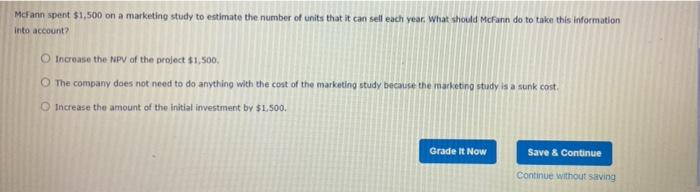 increasing the earnings of its business. Consider the case of McFann Co.: