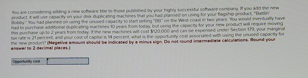  You are considering adding a new software title to those published