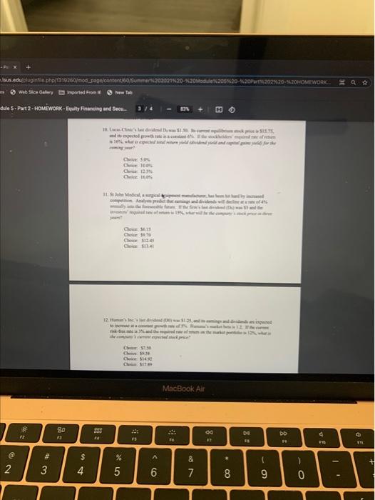 Assume the risk-free rate is 3% and the market tisk premium is