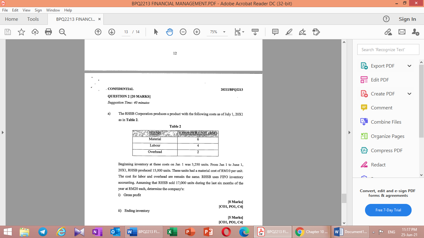 BPQ2213 FINANCIAL MANAGEMENT.PDF - Adobe Acrobat Reader DC (32-bit) A File