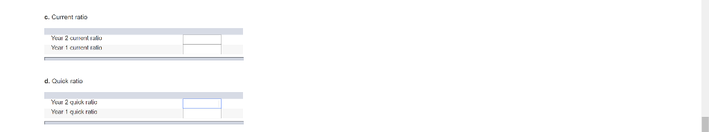 calculate the following ratios for Windswept Woodworks for year 1 and year