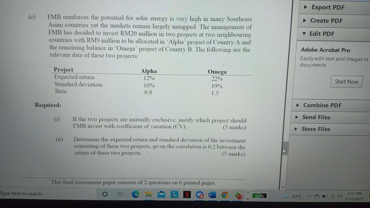 Export PDF (c) Create PDF FMB reinforces the potential for solar