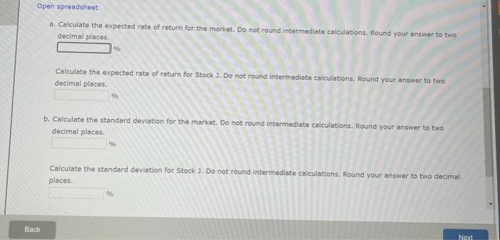 Stock 3 have the following probability distributions: The data has been collected
