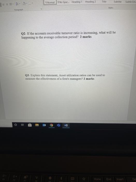  1 Normal 1 No Spac... Heading 1 Heading 2 Title Subtitle