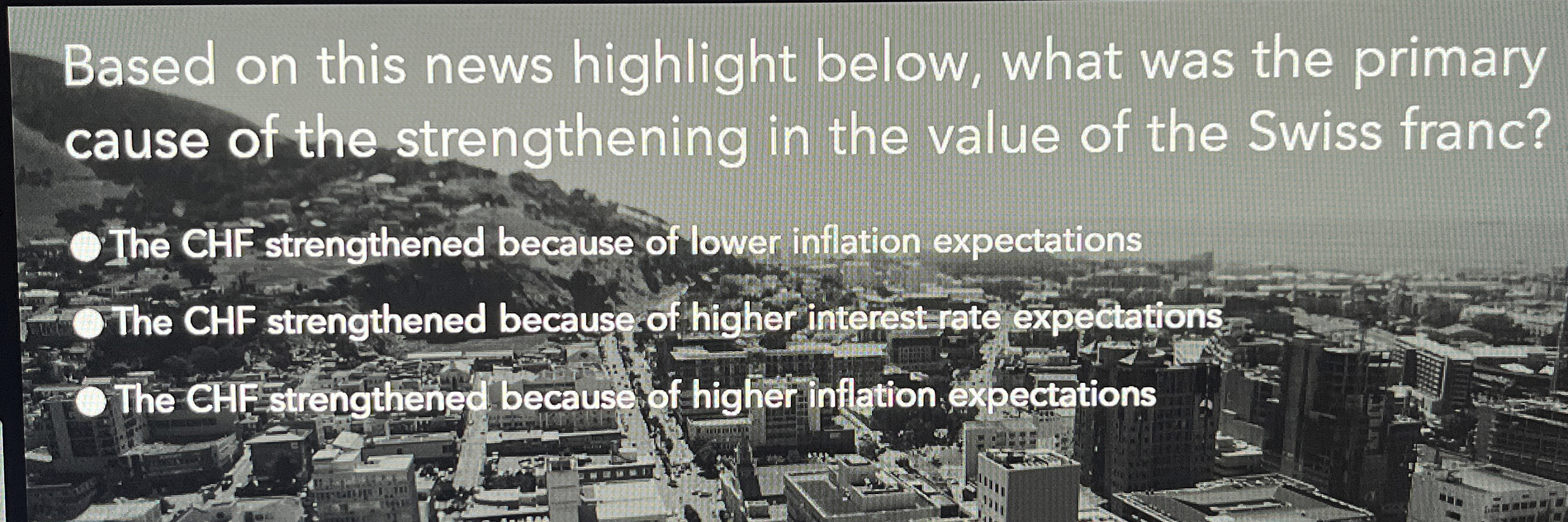  Based on this news highlight below, what was the primary cause