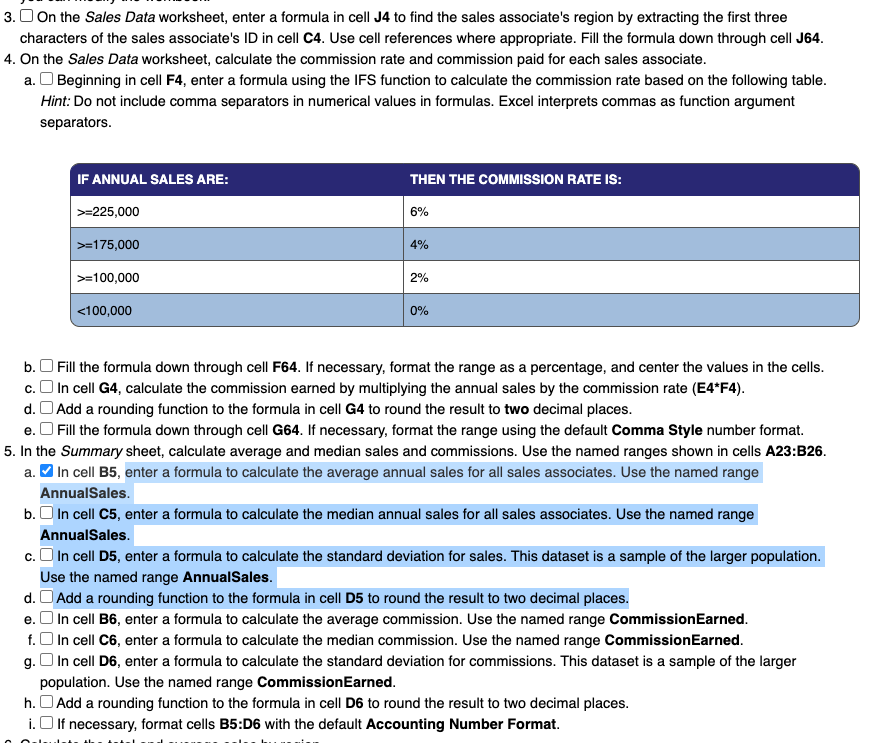  3. On the Sales Data worksheet, enter a formula in cell