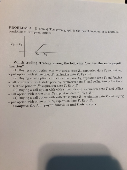  PROBLEM 5. [5 points] The given graph is the payoff function