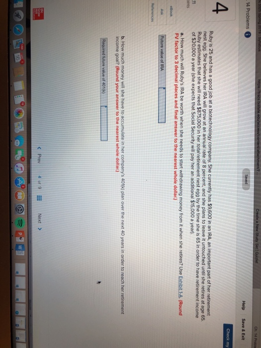  14 Problems Help Save & Exit Check my 4 Ruby is