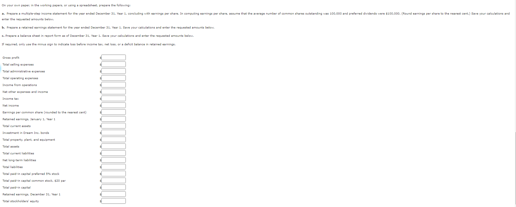 complete part 1 before part 2. After all of the transactions for