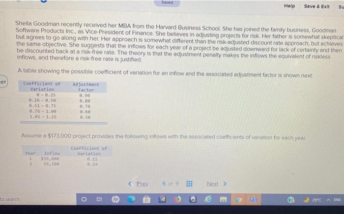  Saved Help Save & Exit su Sheila Goodman recently received her