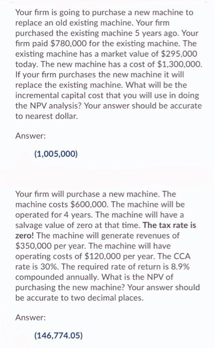 Please, I need a detailed eplanation Your firm is going to purchase