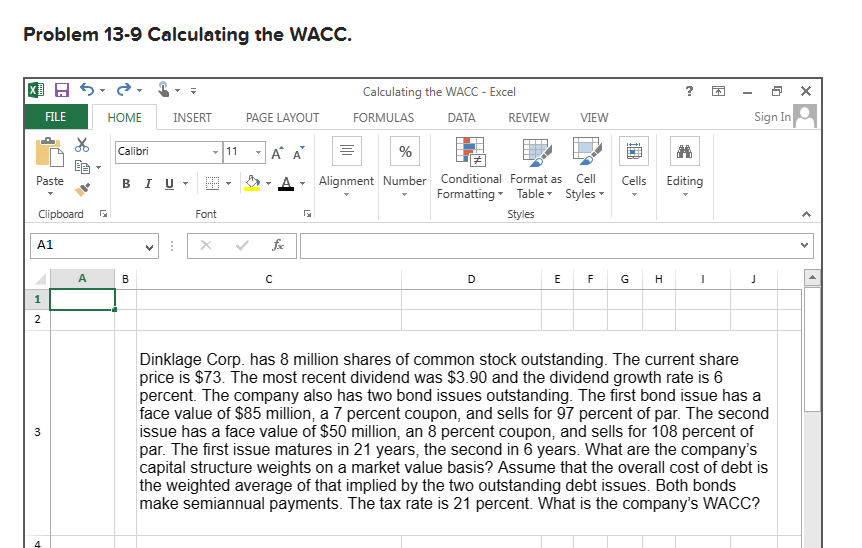 Please answer the empty cells in formulas, no hard coding. Review the