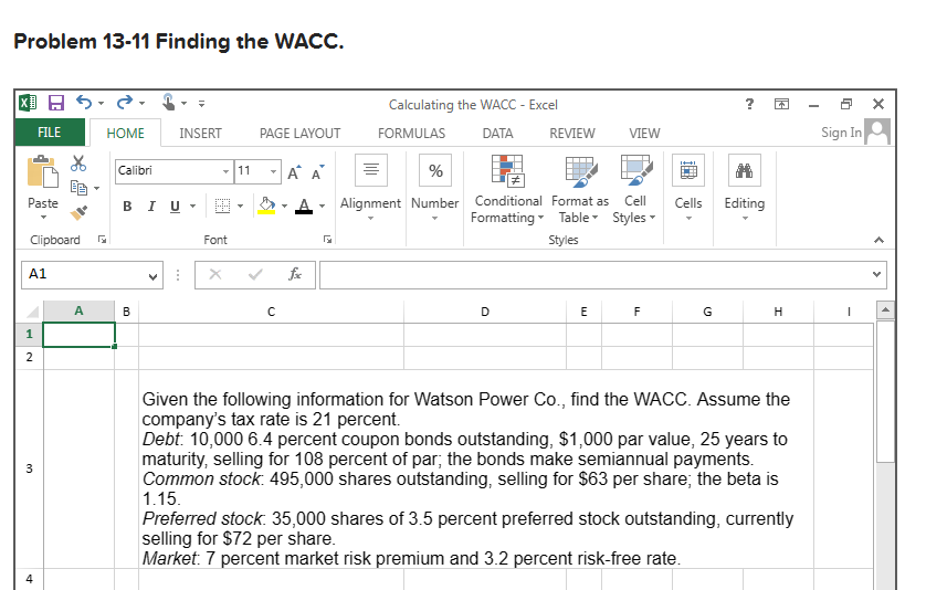 Please answer all blank cells in formulas. No hard coding. Please review