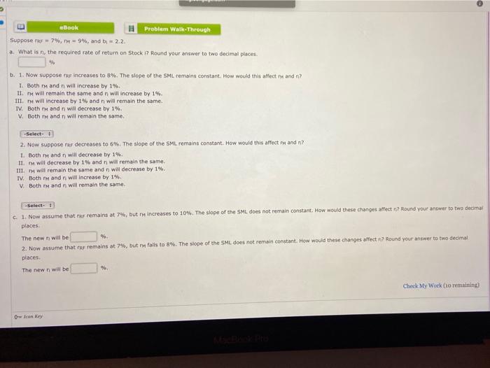  . eBook Problem Walk Through Suppose 79,9%, and b = 2.2