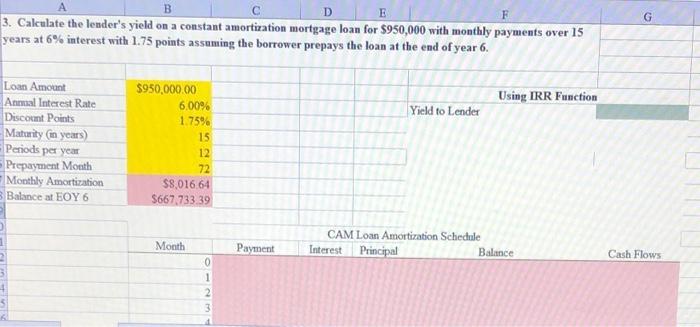 the chart goes to 72! please include all excel formulas. F D