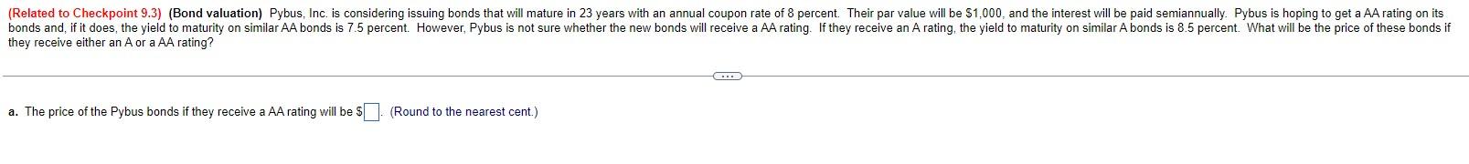 they receive either an A or a AA rating? a. The