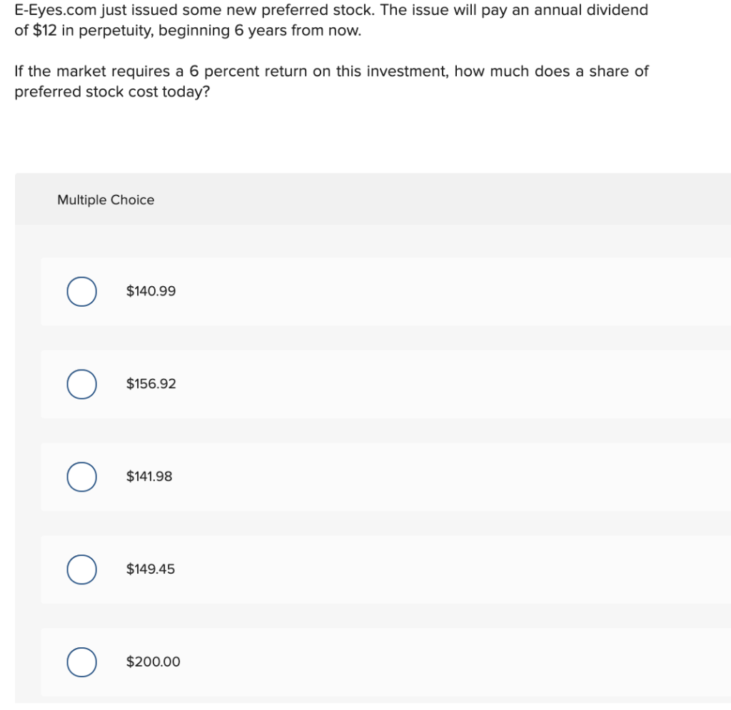 E-Eyes.com just issued some new preferred stock. The issue will pay