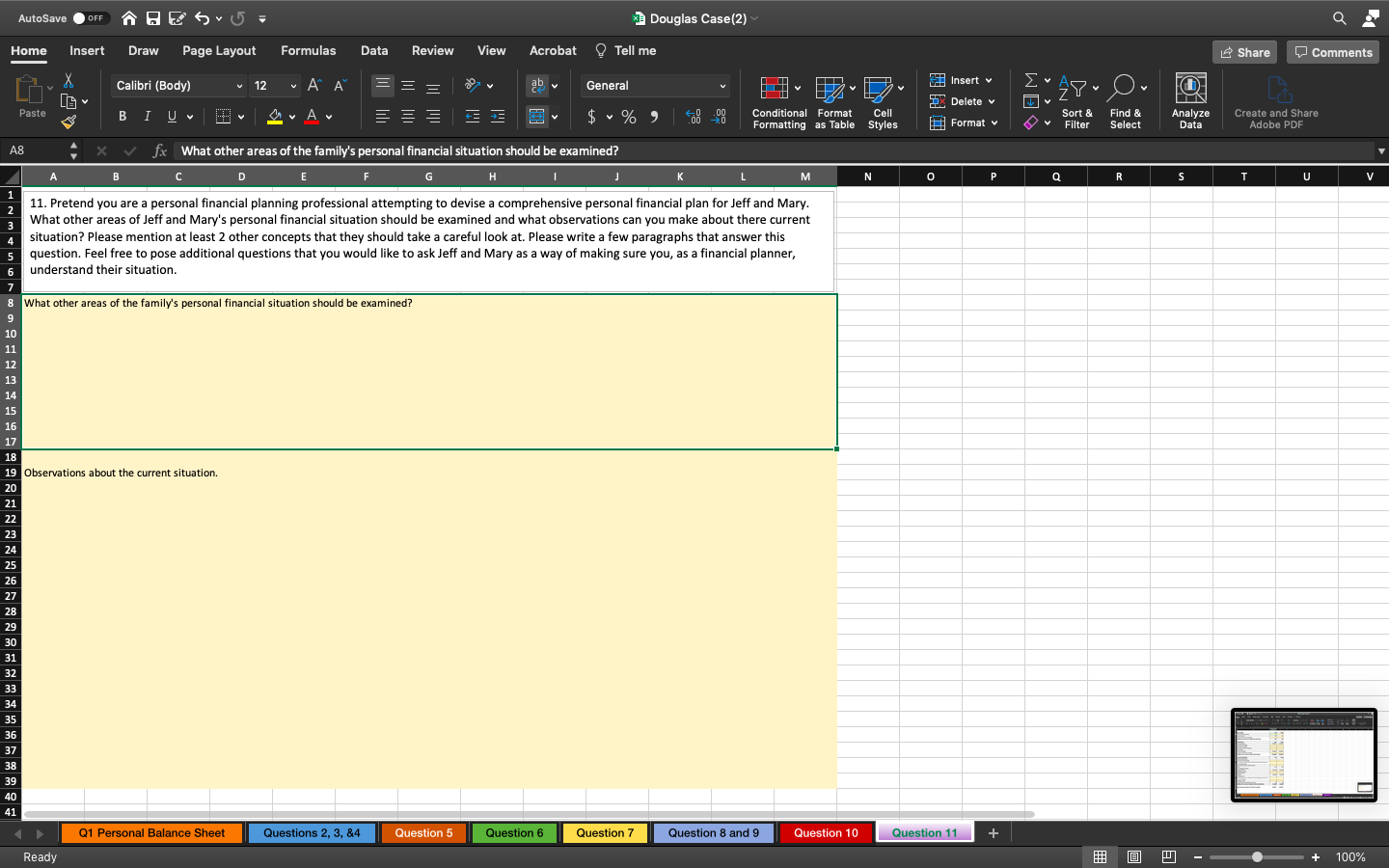 prepared. Mary knows that periodically, it would be wise to have a