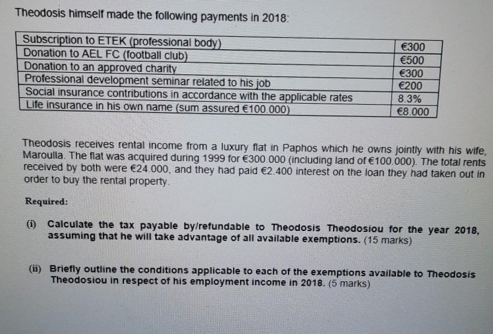 HELP! Theodosis Theodosiou, a civil engineer, relocated from the United Arab Emirates