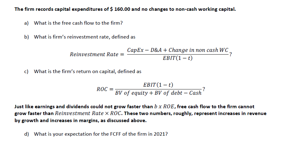 the estimation of growth rates and tying them into the model. How
