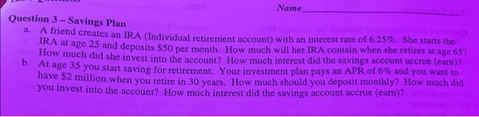 (with no interest). How much will you have in 11 months? b.