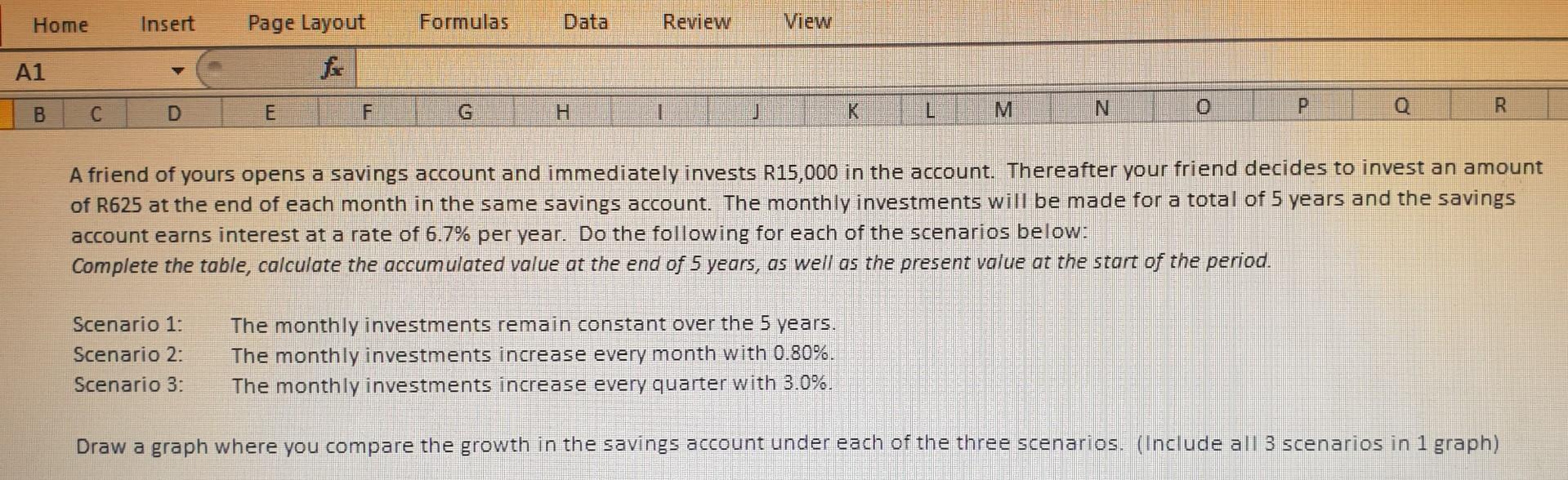 Hi, please help me step by step complete scenario 3. . Home