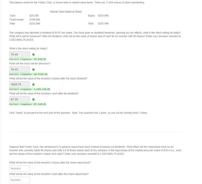 Please solve for question 2, you will need the answers from question