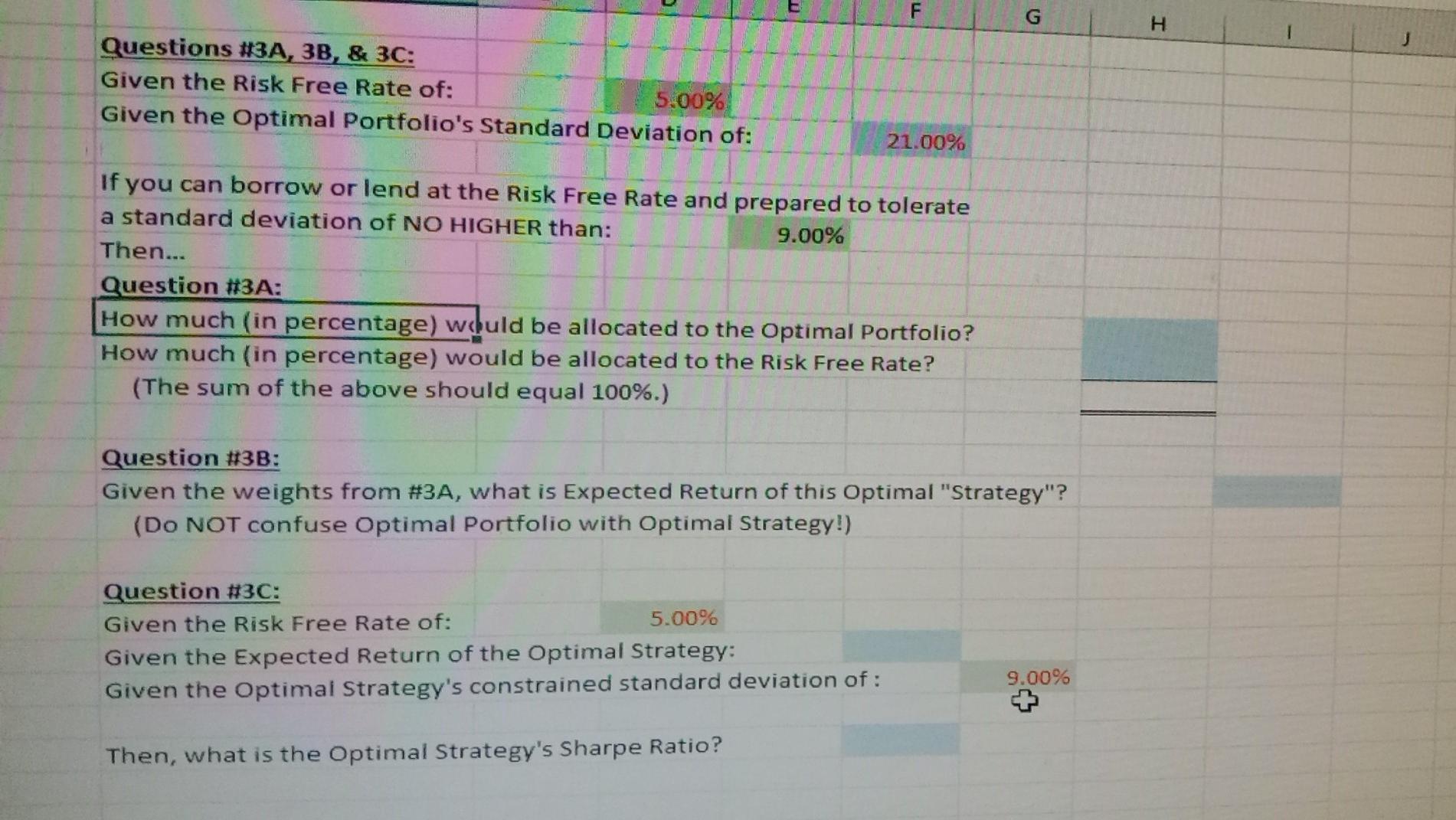  correlation coefficient between risk free rate and optimal portfolio is 0.
