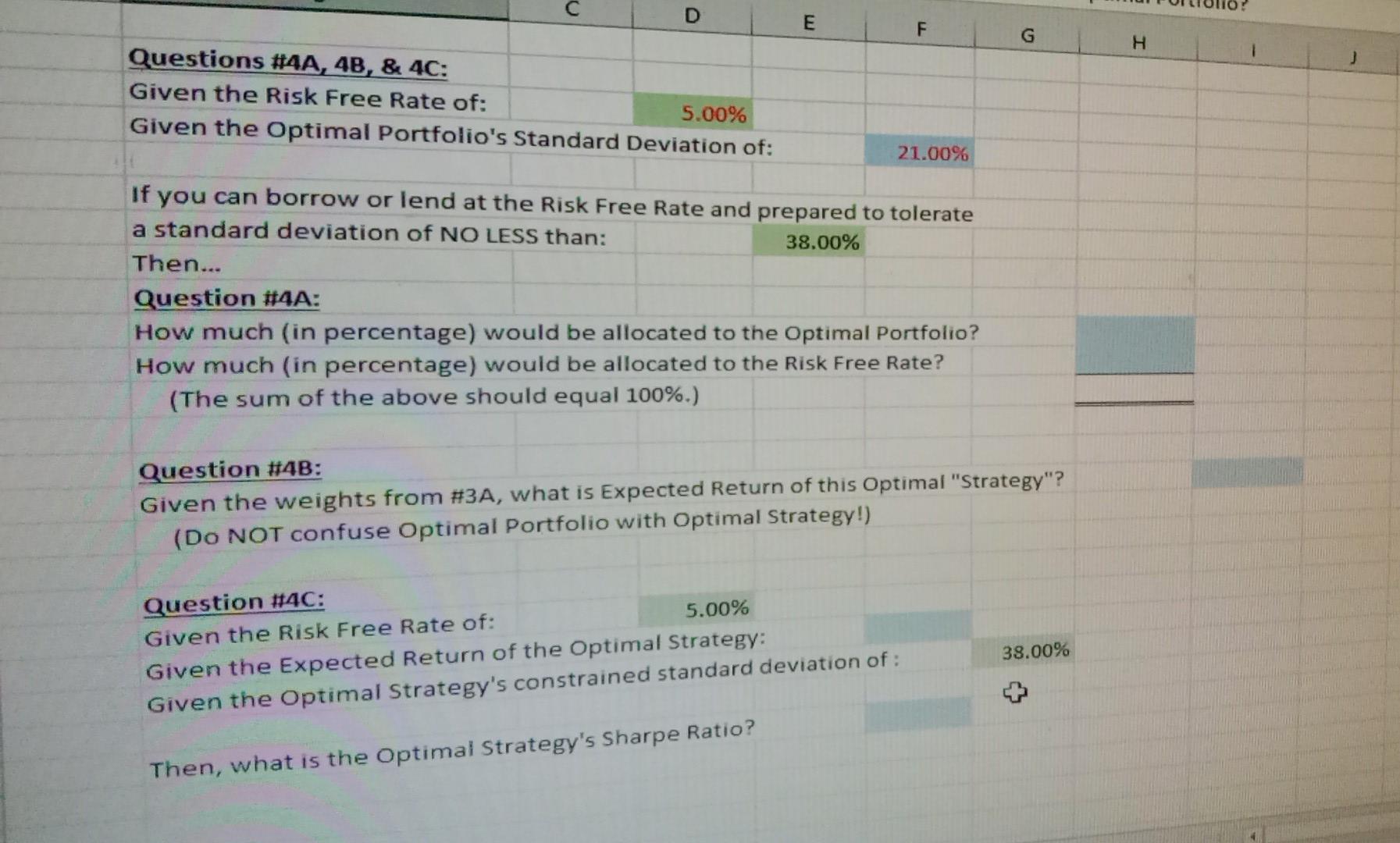 . 0 F G H I Questions #3A, 3B, & 3C: Given