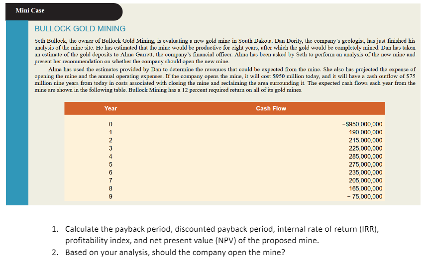 Can you show me how to do this in excel. Mini Case