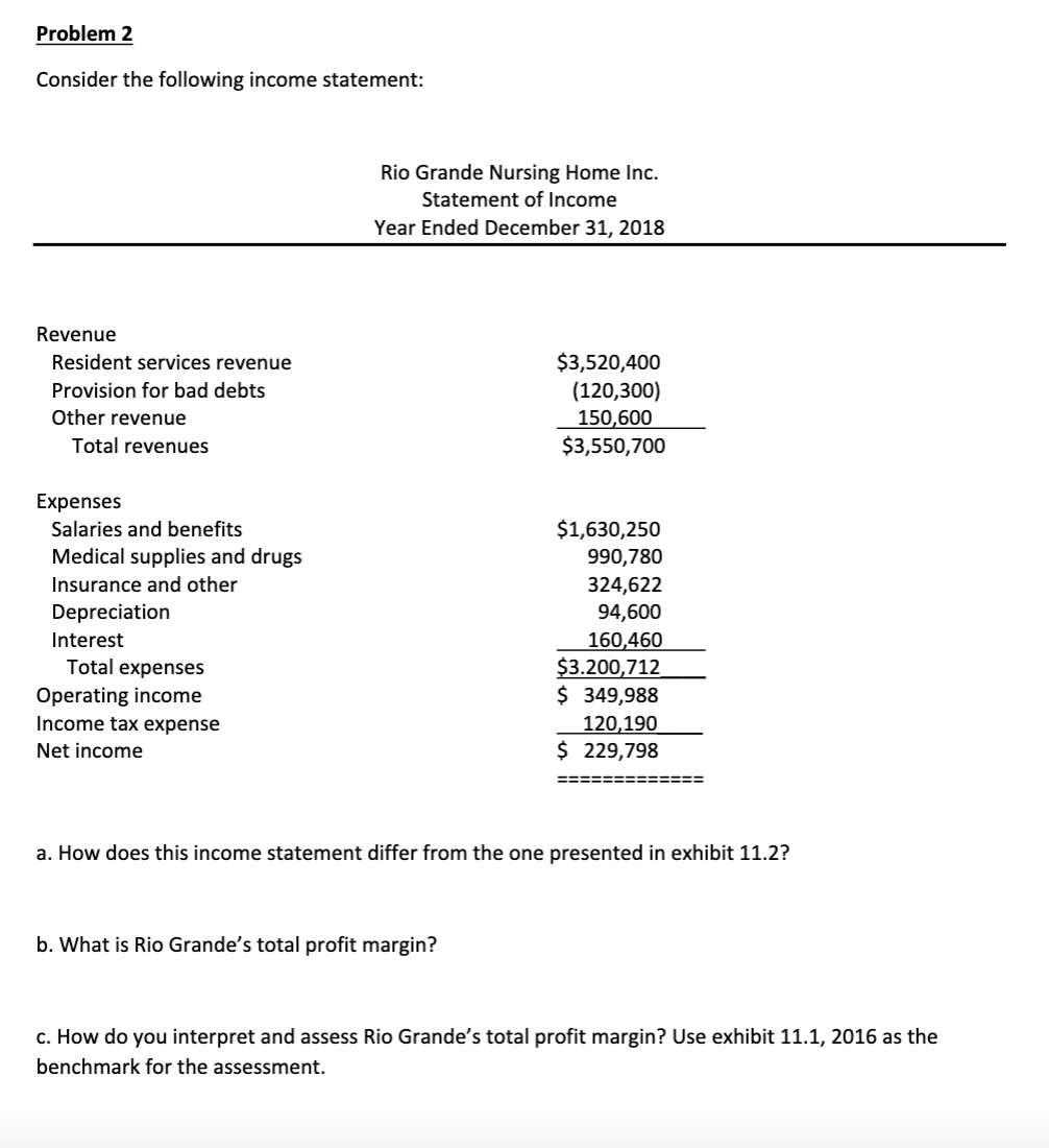 I need only problem 2, thank you Problem 2 Consider the following