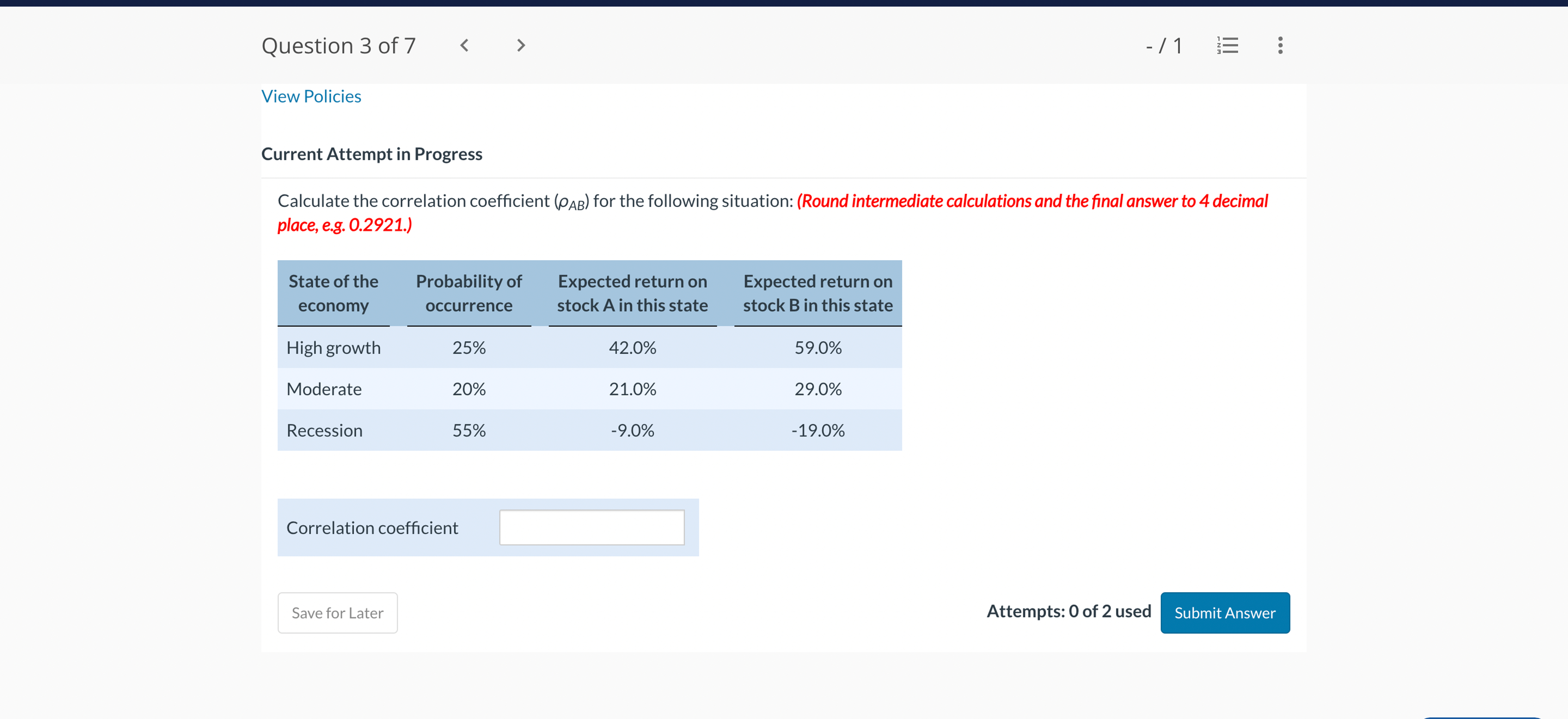  please provide me correct answer , the last one was wrong