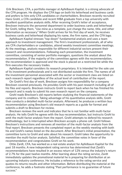 When preparing the initial draft for Brecksen's review, does grohl violate